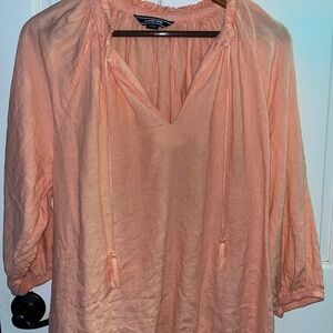 Lands' End Peach Blouse